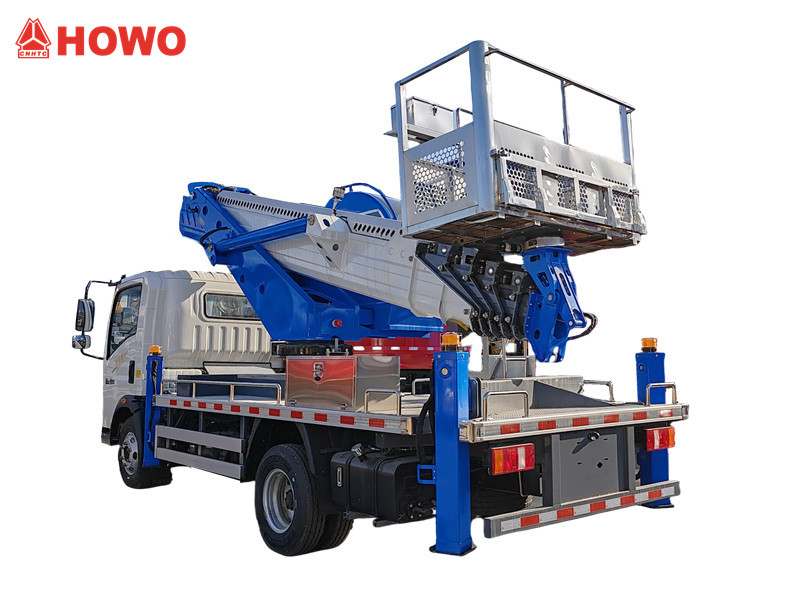 HOWO 28-meter telescopic boom lift truck