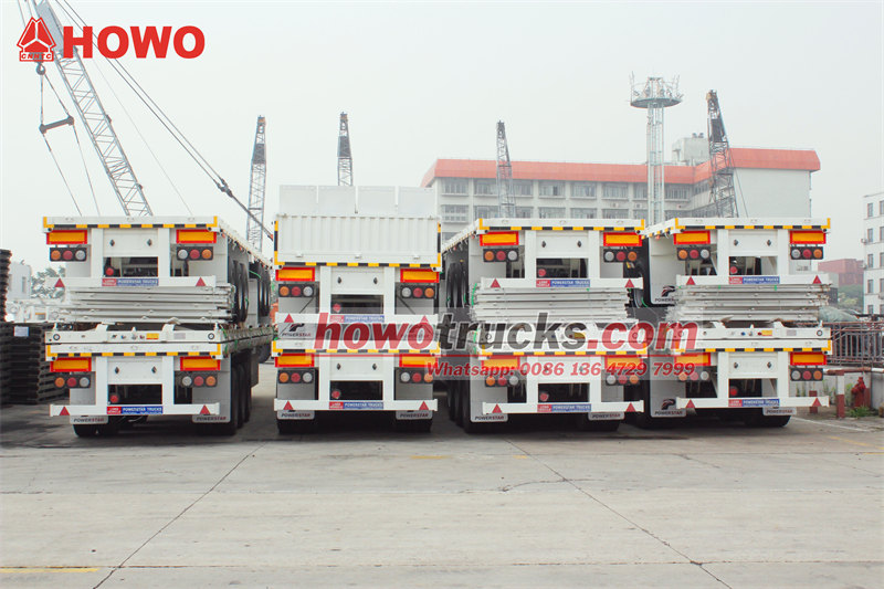 side wall semi trailer are ready for shipment