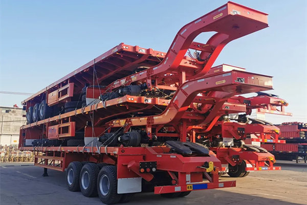 Lowbed semi-trailers exported