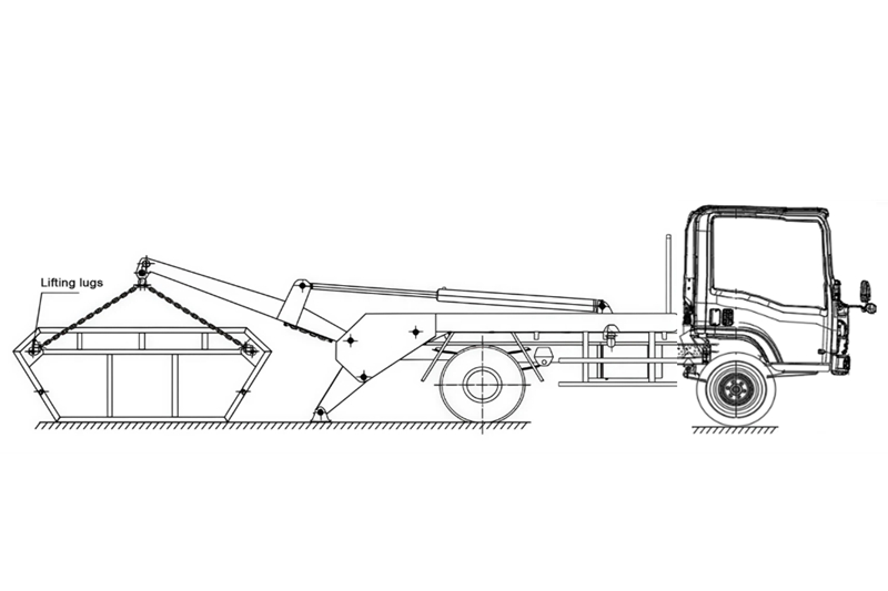HOWO Skip Loaders Garbage Trucks 