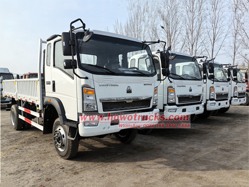 HOWO 4×4 cargo box truck
