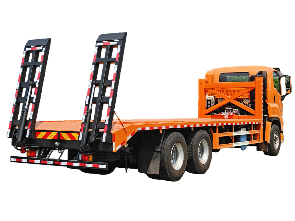 Howo 6x4 excavator self loader truck