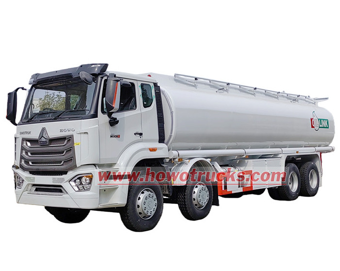 howo 8x4 drive refuel tanker truck
