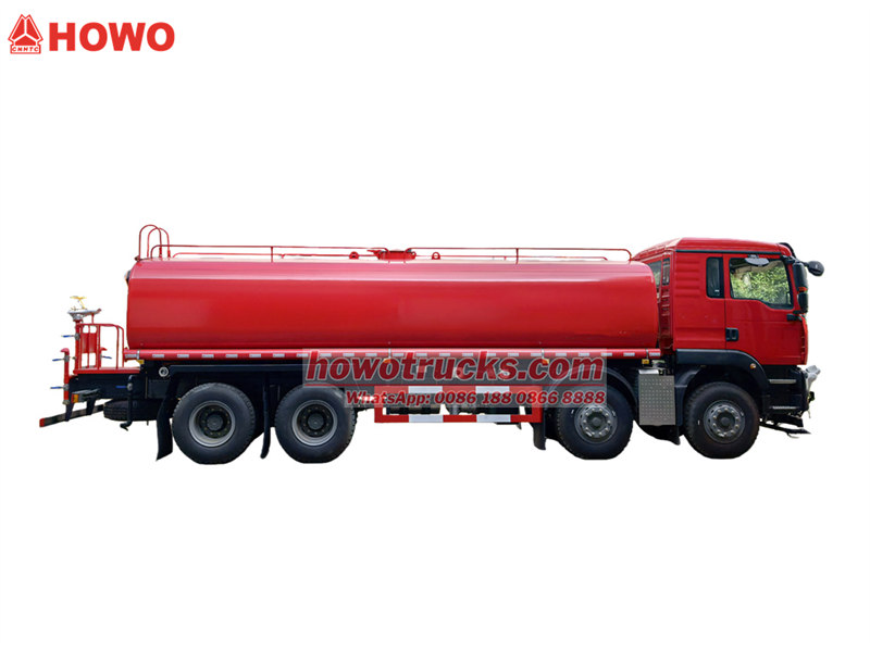 HOWO TX 8x4 heavy water tank truck