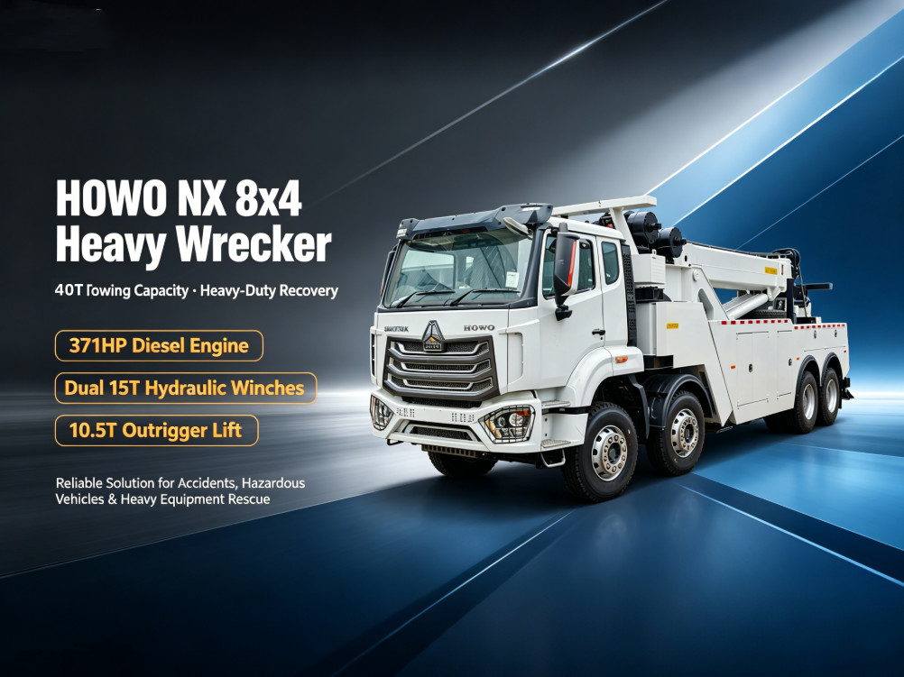 HOWO 40 ton road rescue wrekcer truck HOWO 40 ton road rescue wrekcer truck