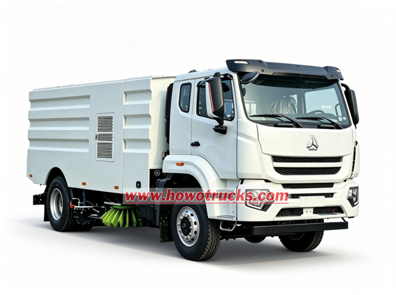 HOWO M7 vacuum sweeper truck 